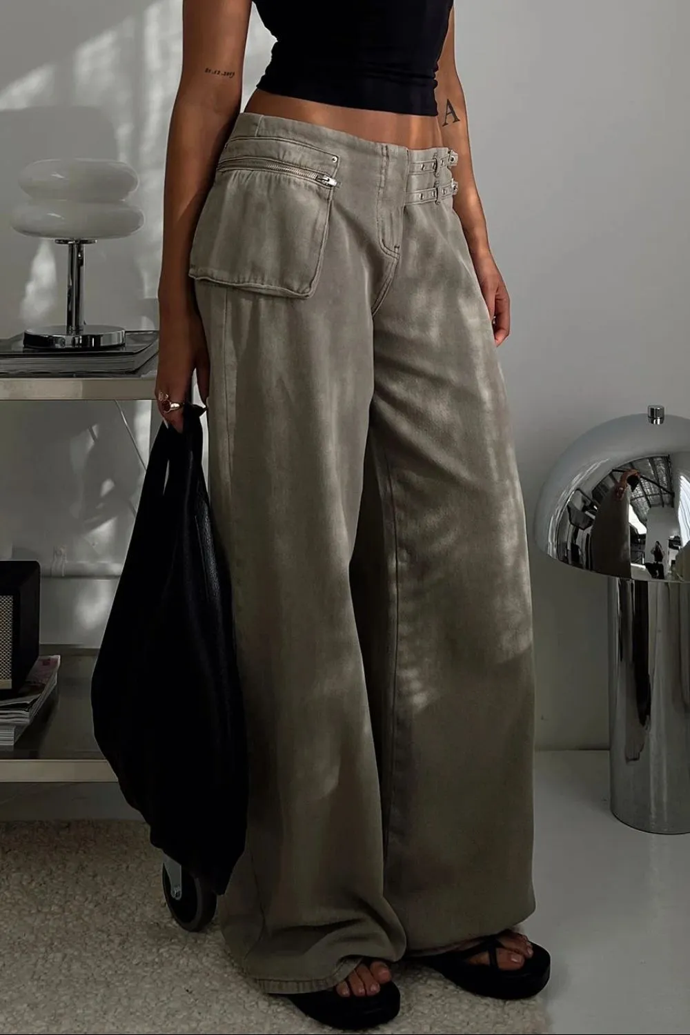 Wide Leg Jeans with Pockets, image 13