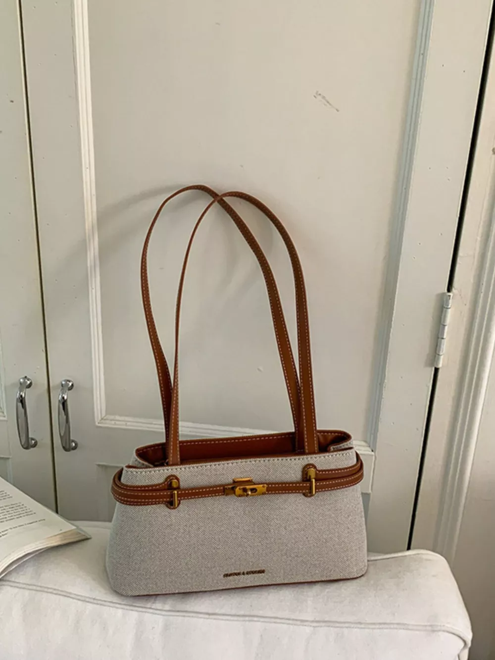Decorative Buckle Shoulder Bag, image 5