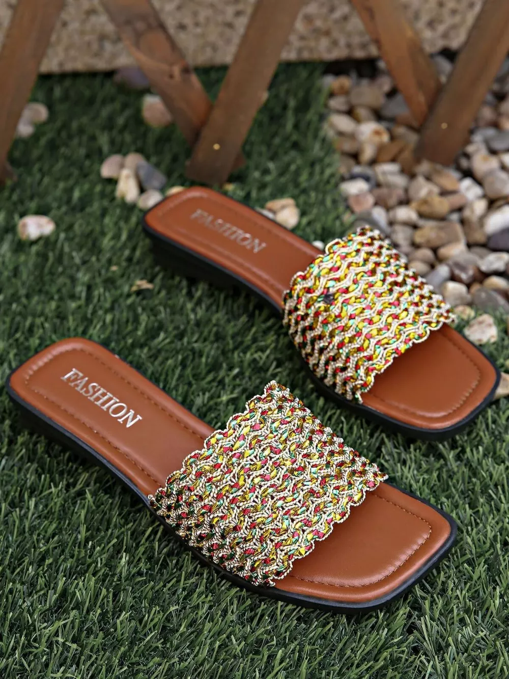 Open Toe Flats Sandals, image 2