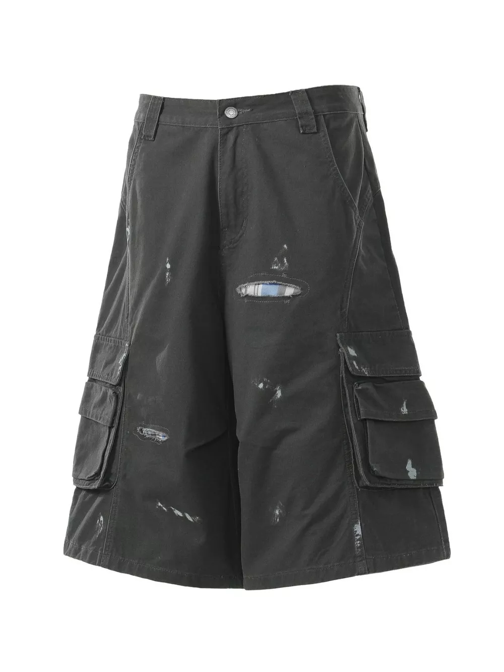 Men's Distressed Cargo Capris, image 2