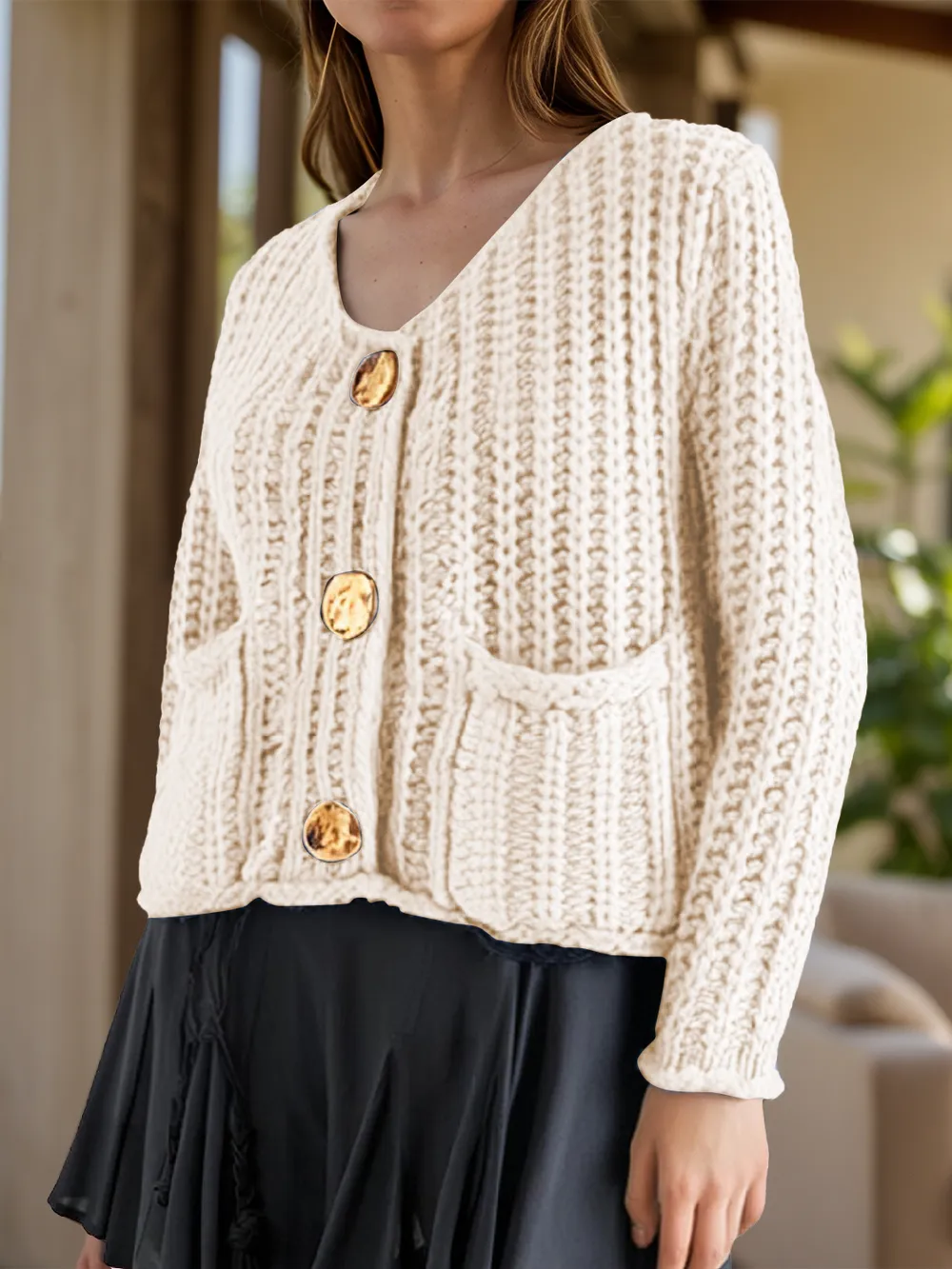 Button Down Long Sleeve Cardigan, image 13