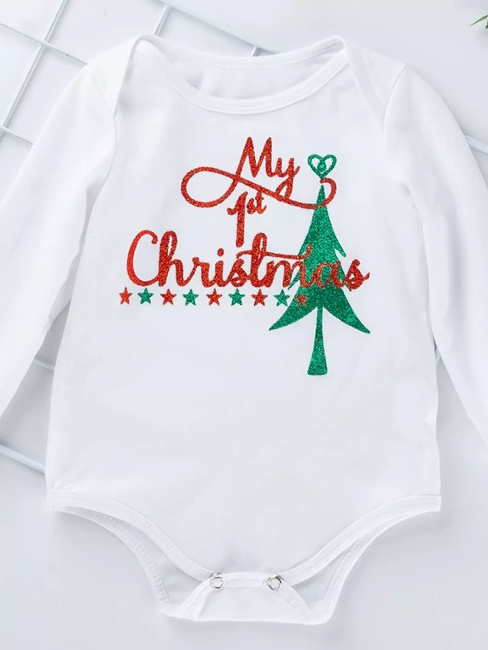 Children's Christmas Santa Baby 4 Piece Outfit Set, image 5
