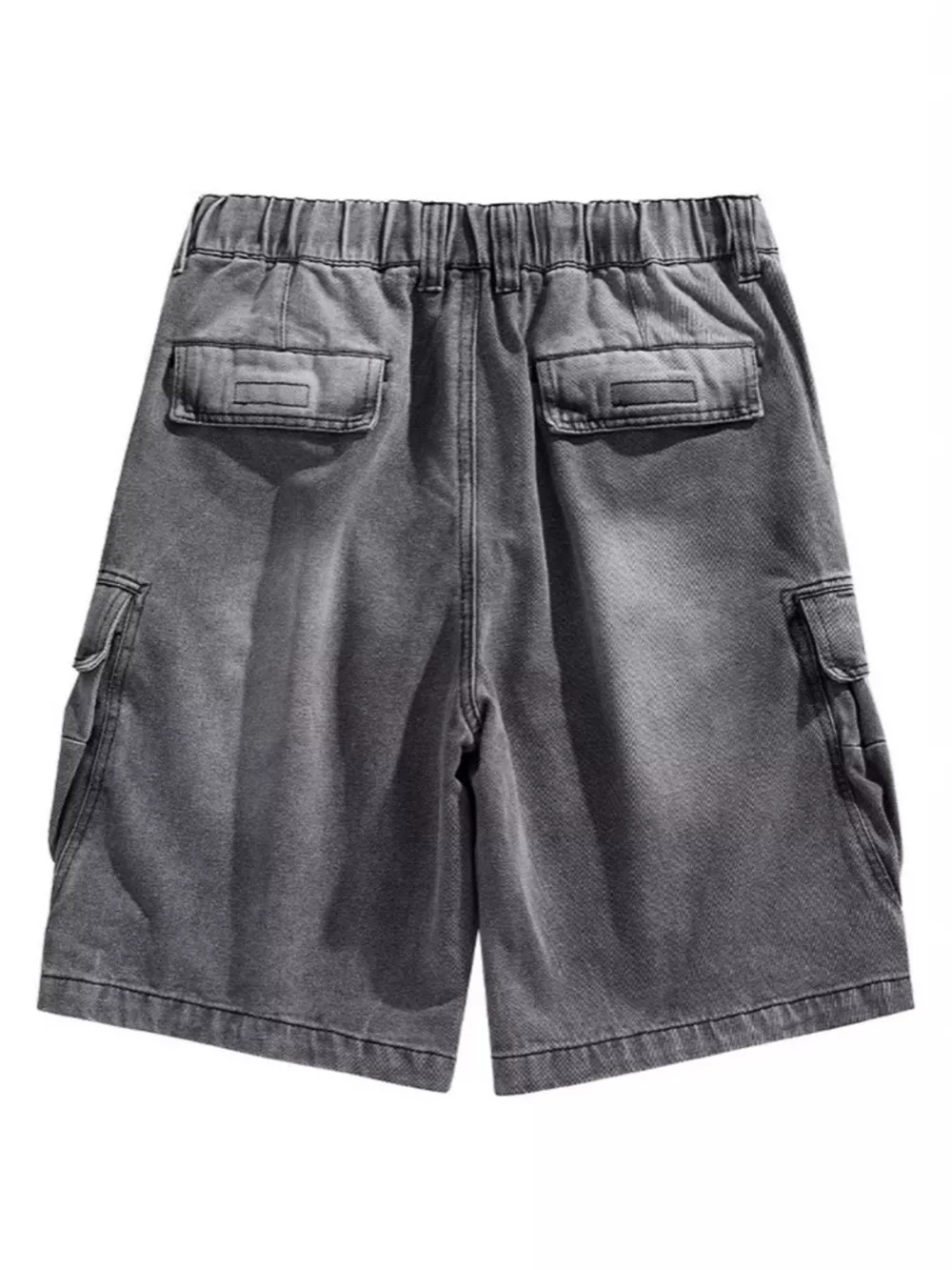 Men's Vintage Wash Cargo Demin Shorts, image 5