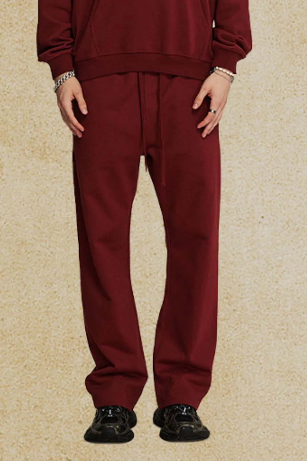 Men's Drawstring Loose Fit Pants, image 10