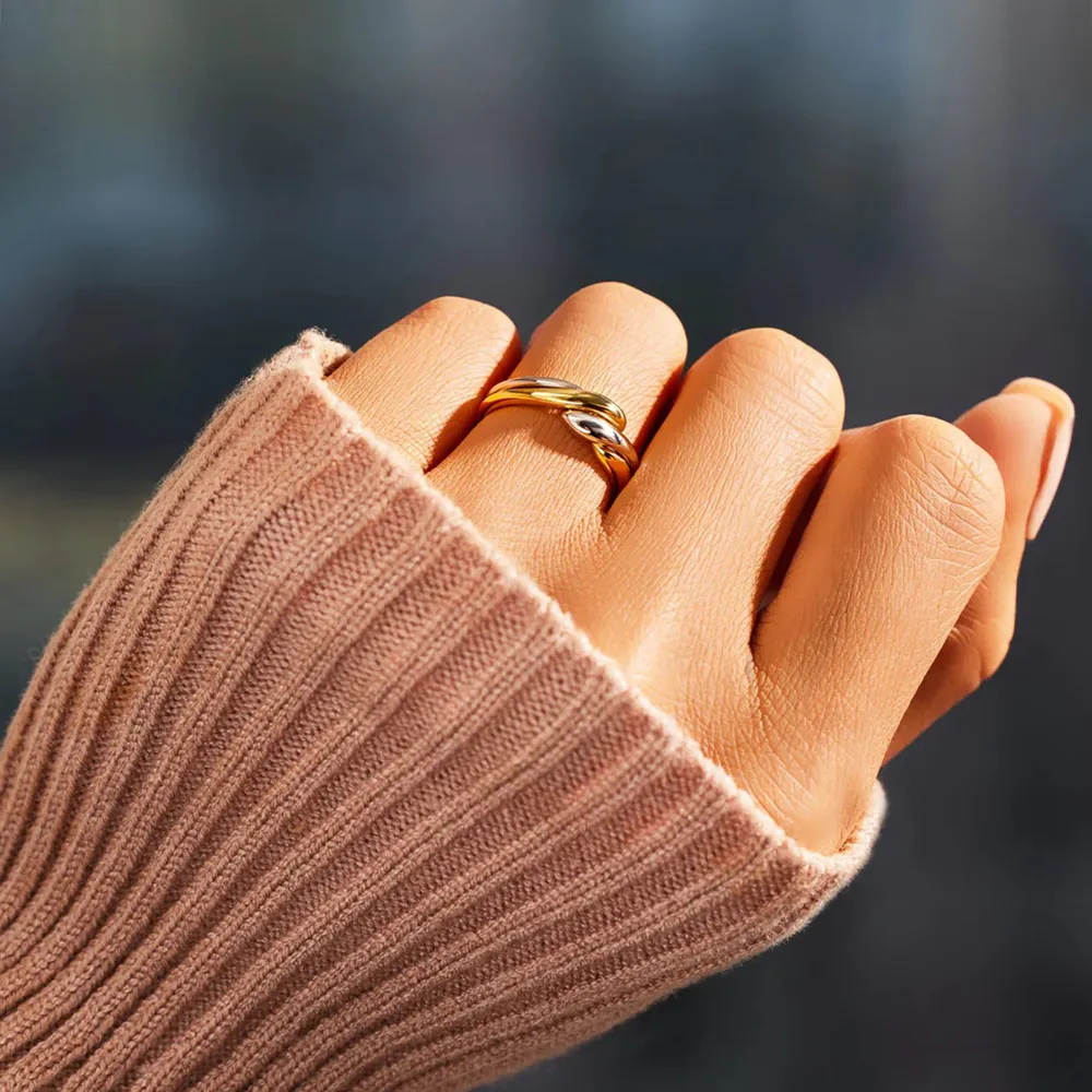 925 Sterling Silver Twisted Open Ring, image 7