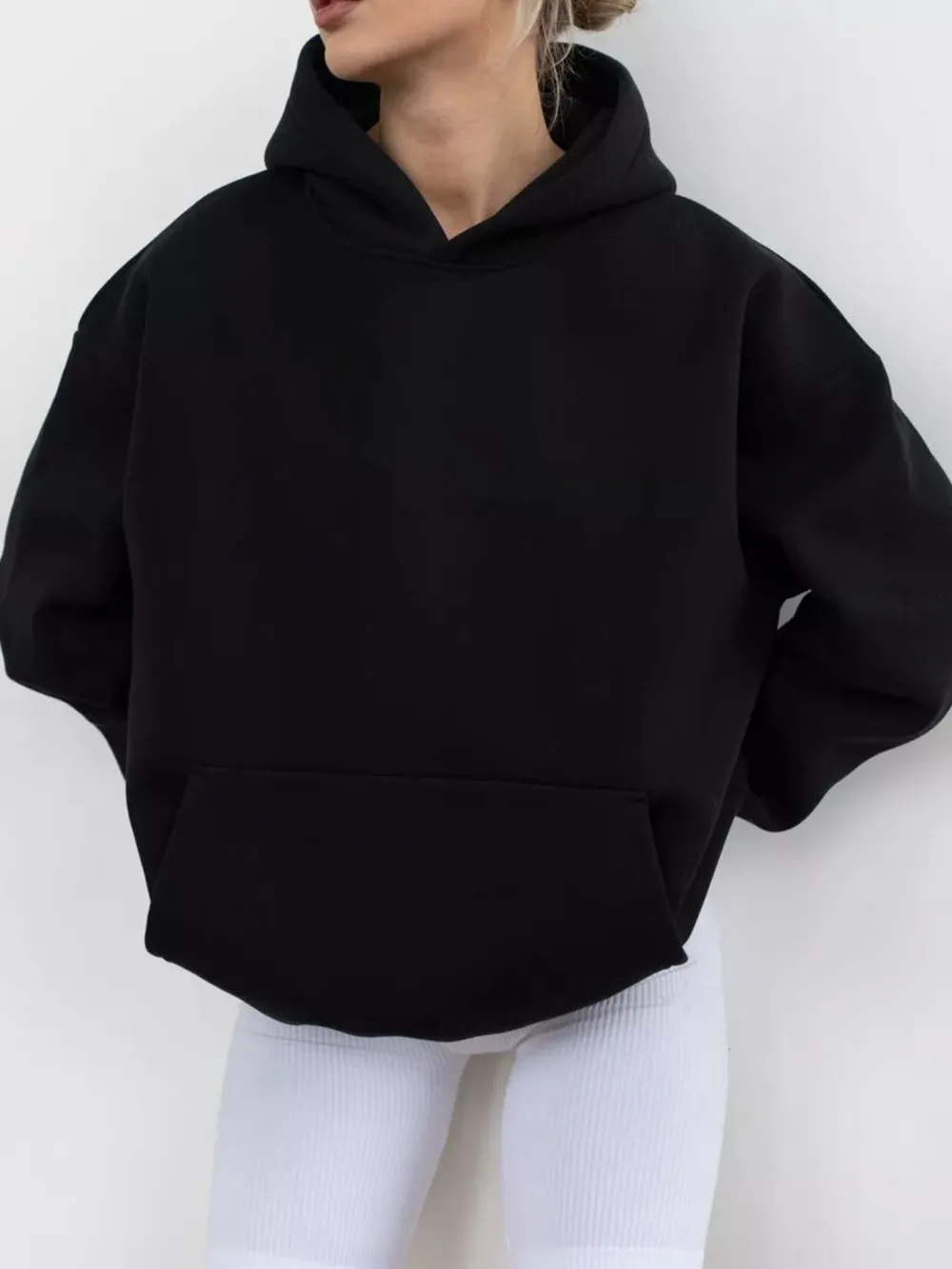 Kangaroo Pocket Long Sleeve Hoodie, image 8