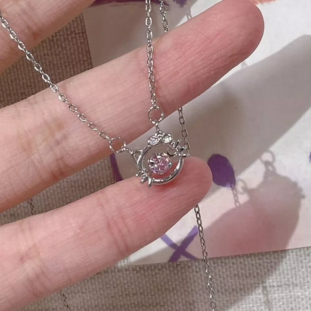 925 Sterling Silver Cat Necklace