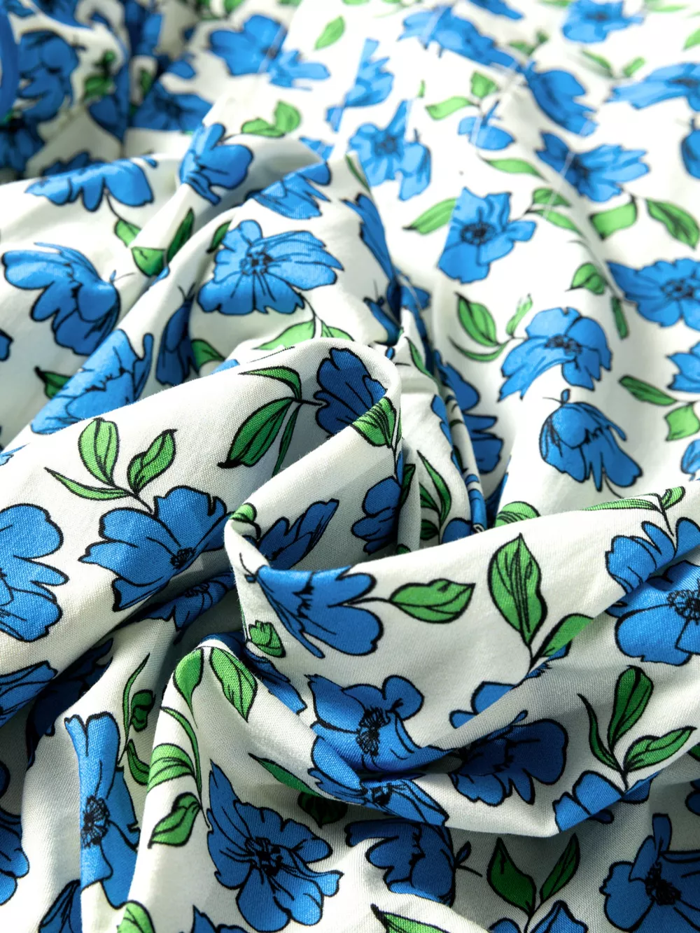 Floral Print Ruffle Sleeve Tie Neck Blouse, image 8