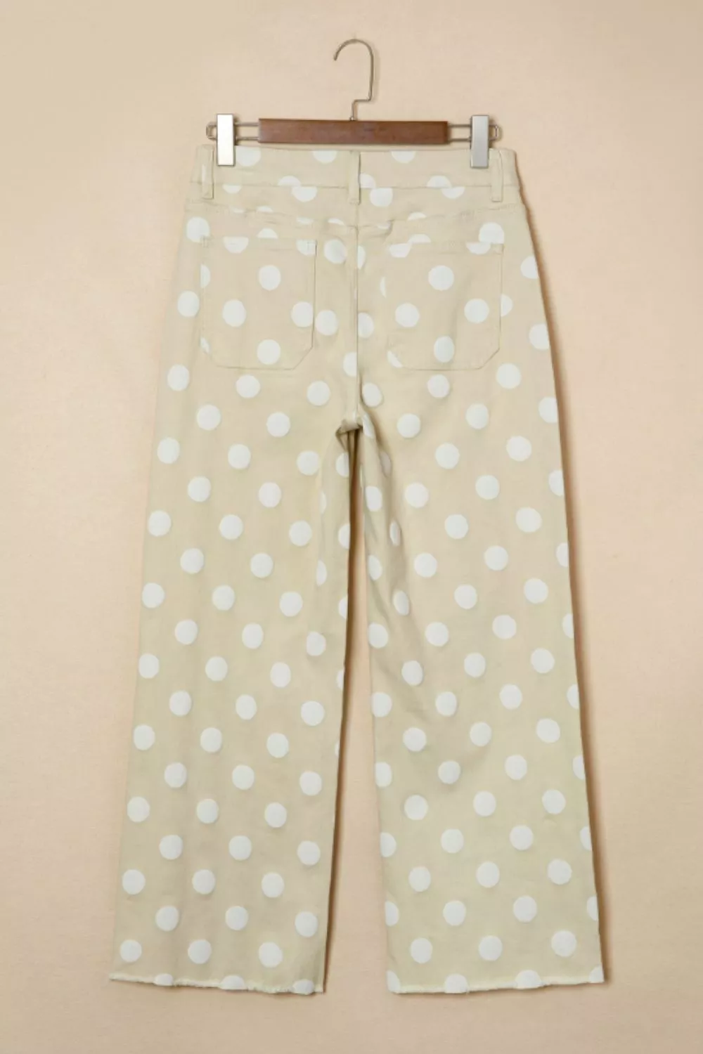 Polka Dot High-Waisted Wide Leg Jeans, image 4