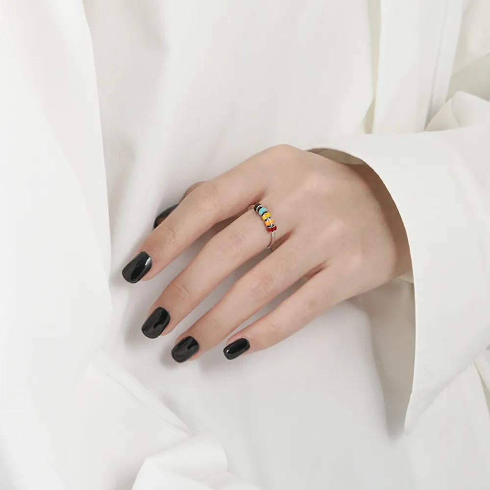 925 Sterling Silver Oil Drip Ring, image 7