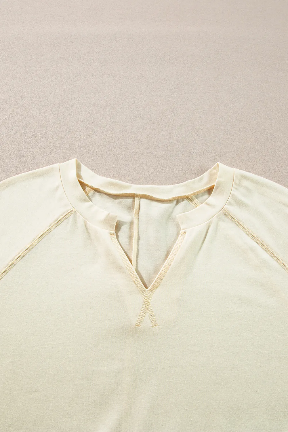 Slit Notched Long Sleeve Blouse, image 5