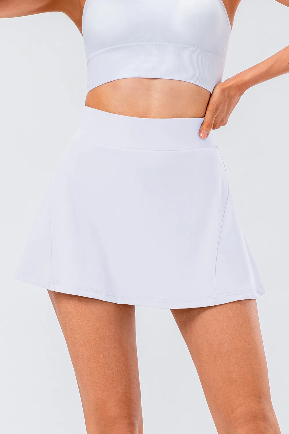 High Waist Pleated Active Skirt, image 17