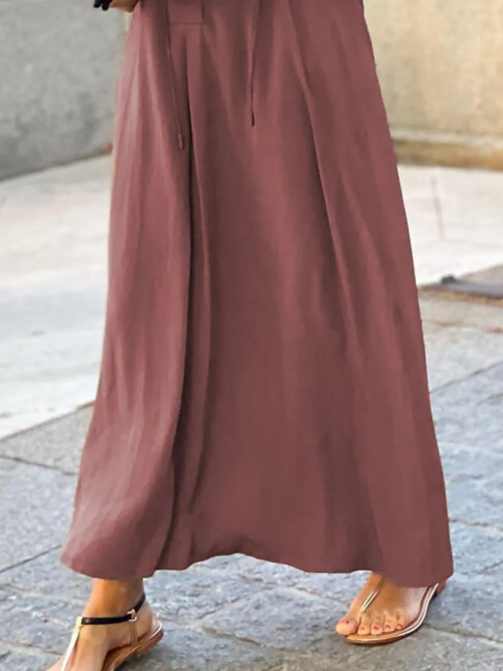 Full Size Solid Color Maxi Shirt Dress Plus Size, image 10