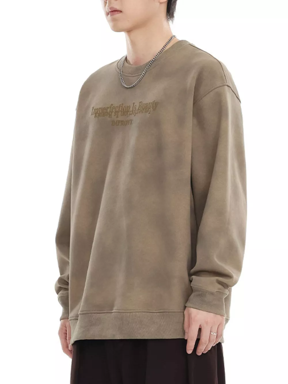 Men's Plus Size Letter Long Sleeve Casual Sweatshirt, image 9