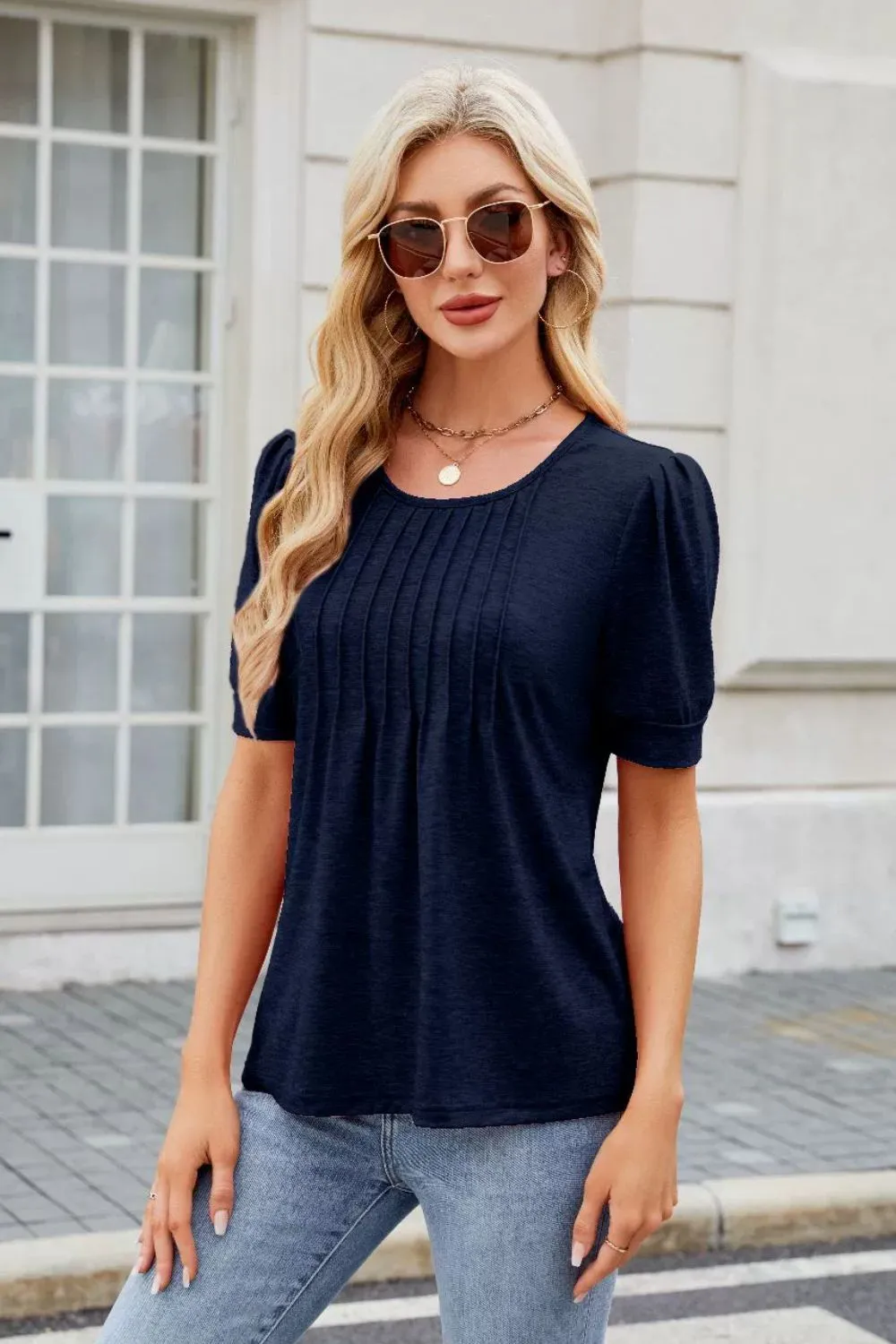 Round Neck Short Sleeve T-Shirt, image 8