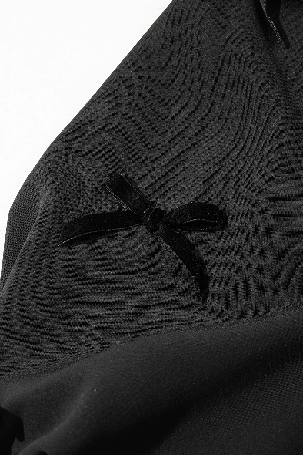 Bow Decor Puff Sleeve Blouse, image 4