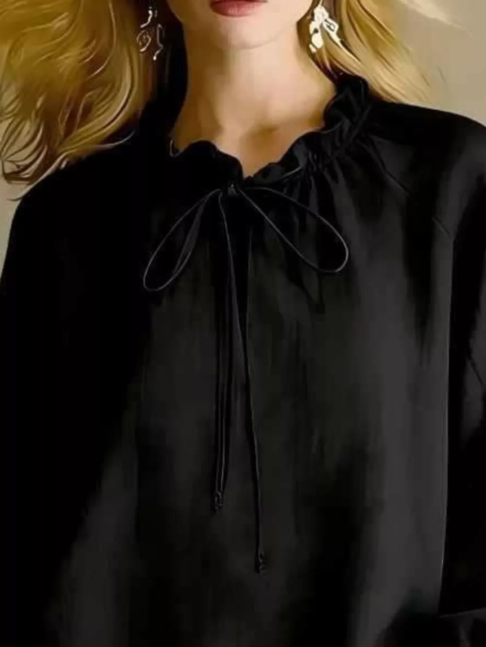 Frill Balloon Sleeve Blouse, image 15
