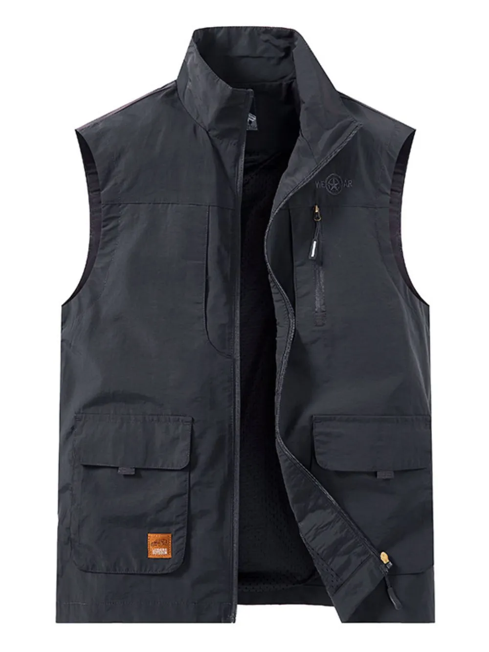 Men's Plus Size Zip Up Vest, image 10