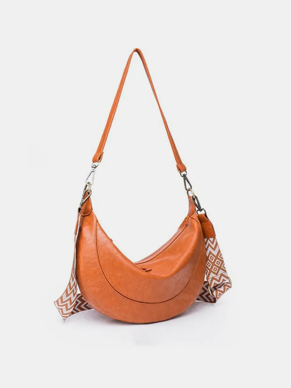 PU Leather Removable Strap Crossbody Bag, image 3
