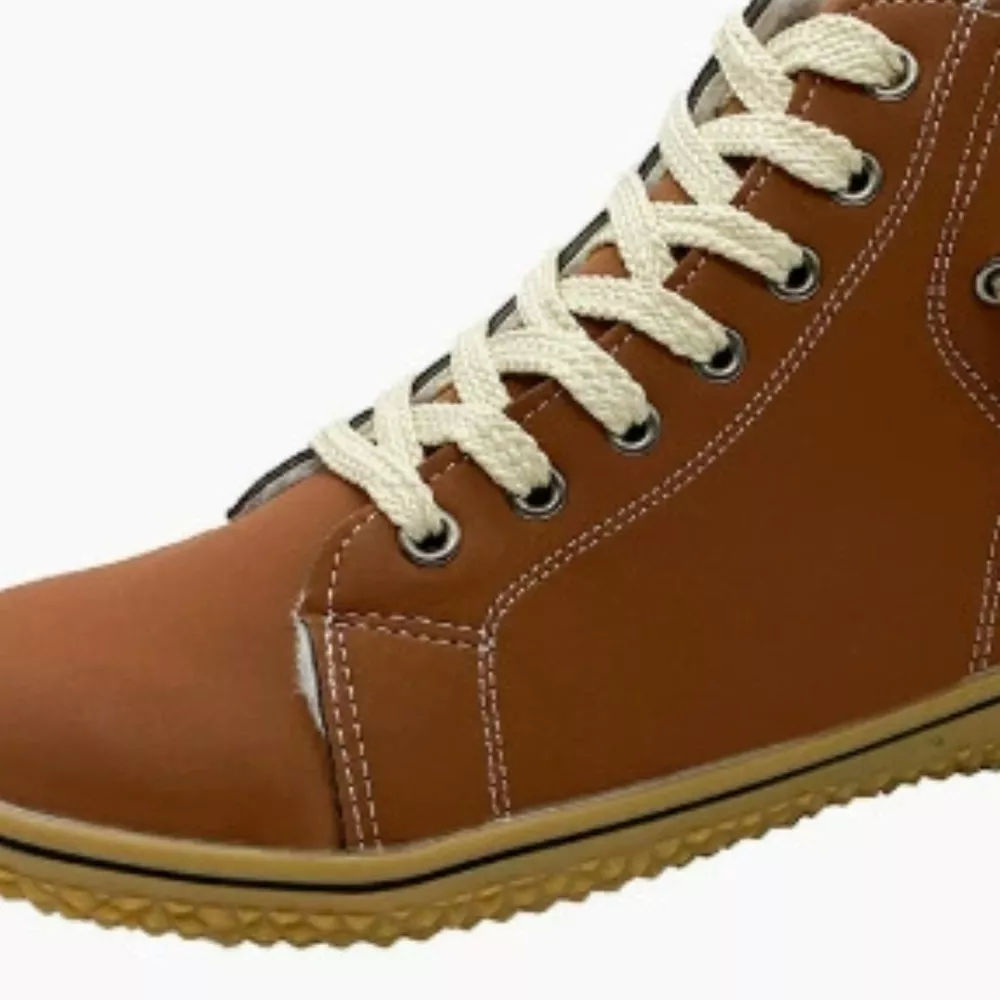 Faux Suede Lace-Up Ankle Boots with Warm Fleece Lining, image 10
