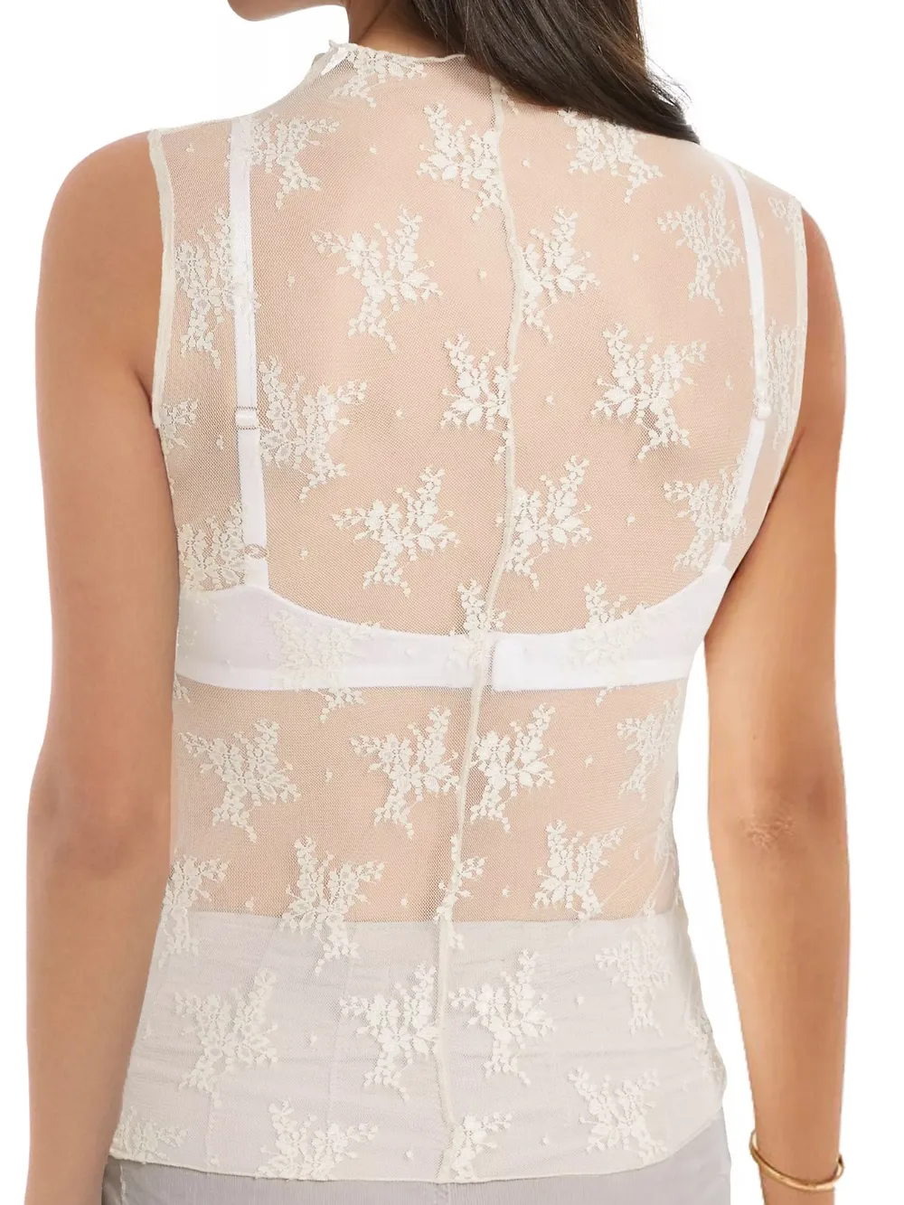 Lace Mock Neck Top, image 11