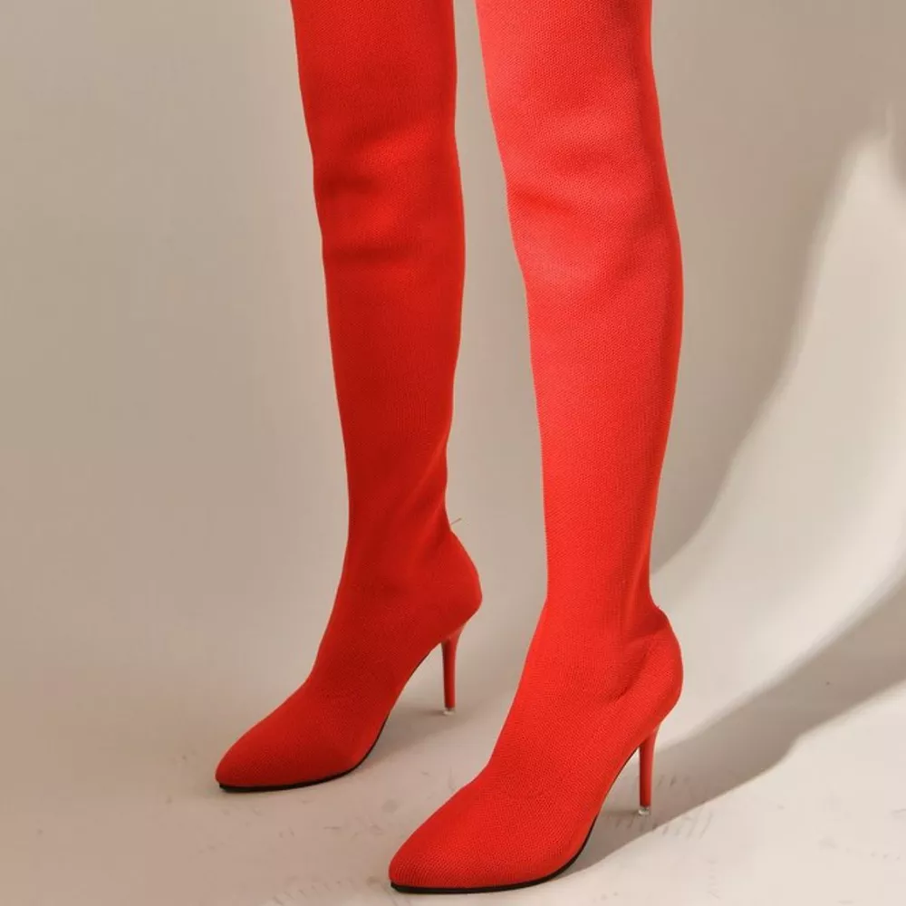 Point Toe Stiletto Boots, image 9