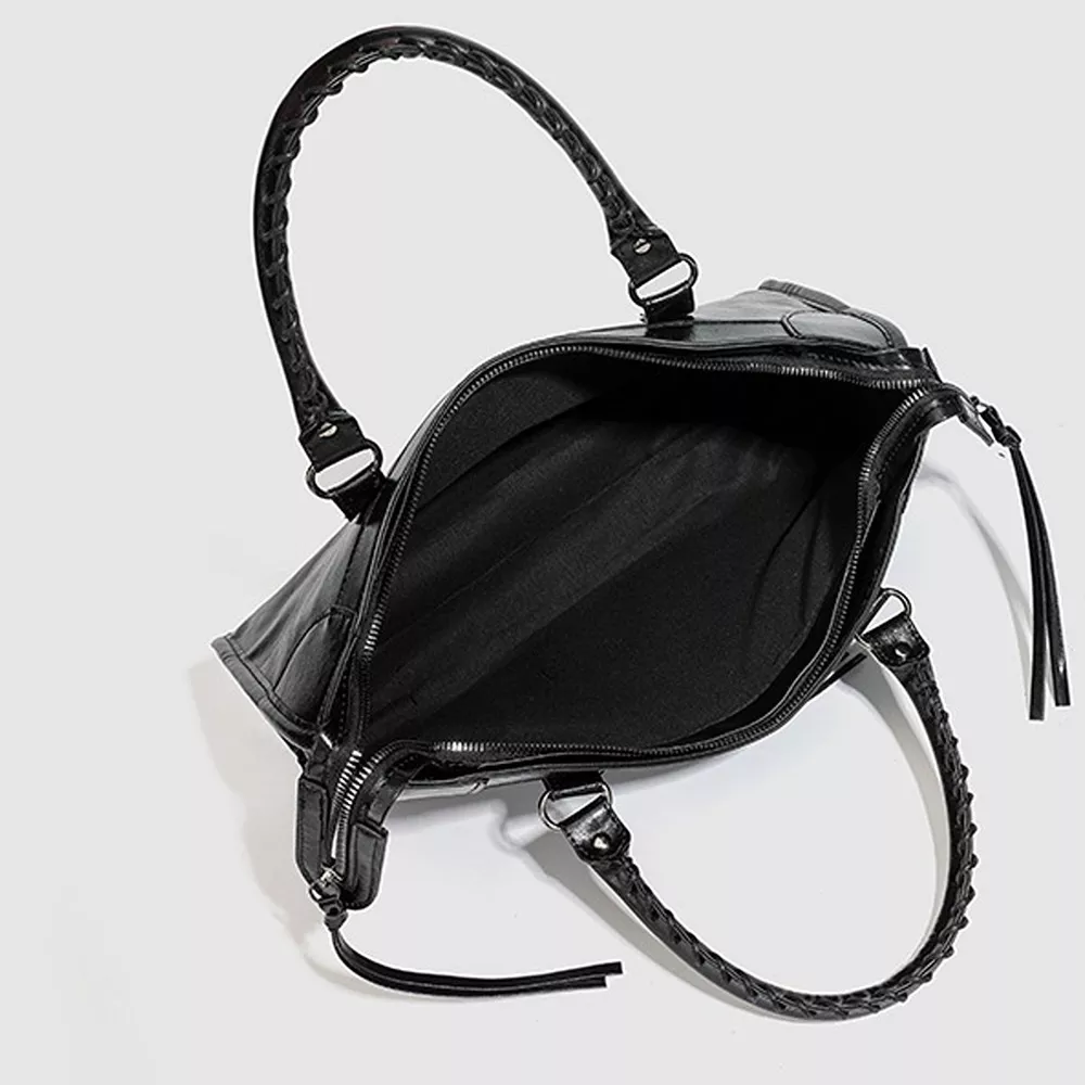 PU Leather Handbag with Top Handle, image 5