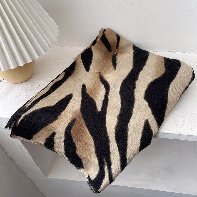 Zebra Print Lightweight Scarf, image 5