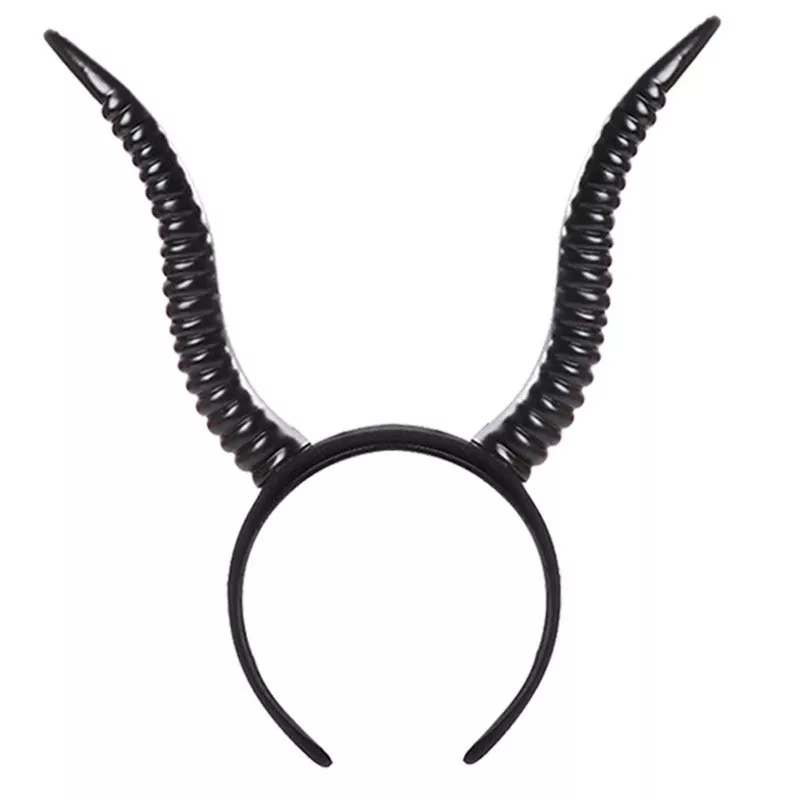 Halloween Gothic Devil Horn Headband, image 4