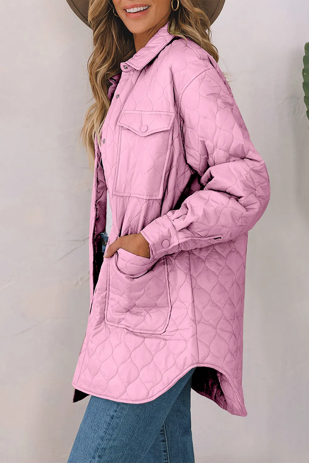 Snap Down Collared Winter Coat, image 23