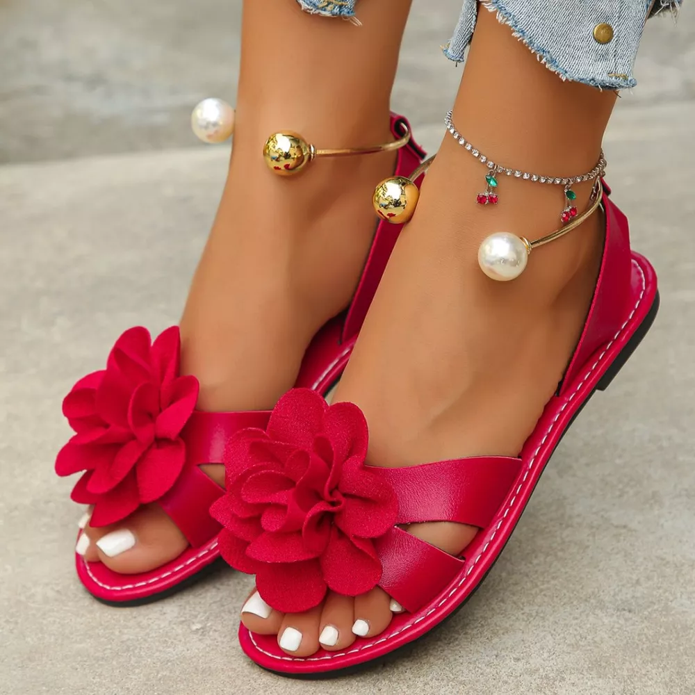 Flower Open Toe Sandals, image 10
