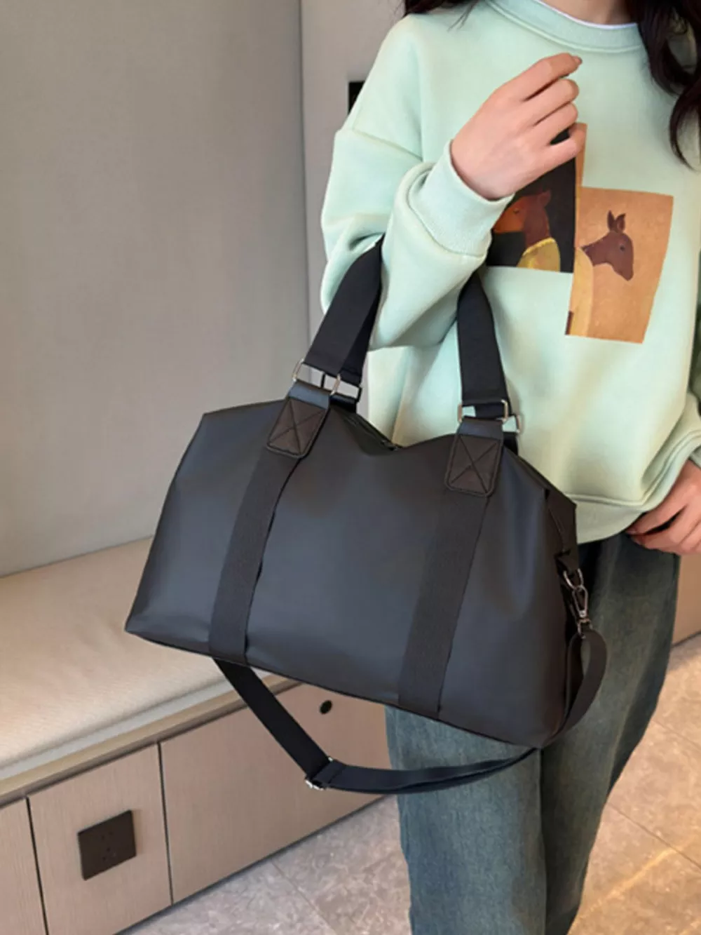Adjustable Strap Duffel Travel Bag, image 5