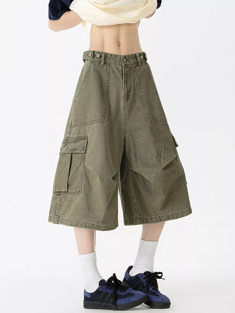 Men's Full Size Loose Fit Cargo Shorts Plus Size, image 10