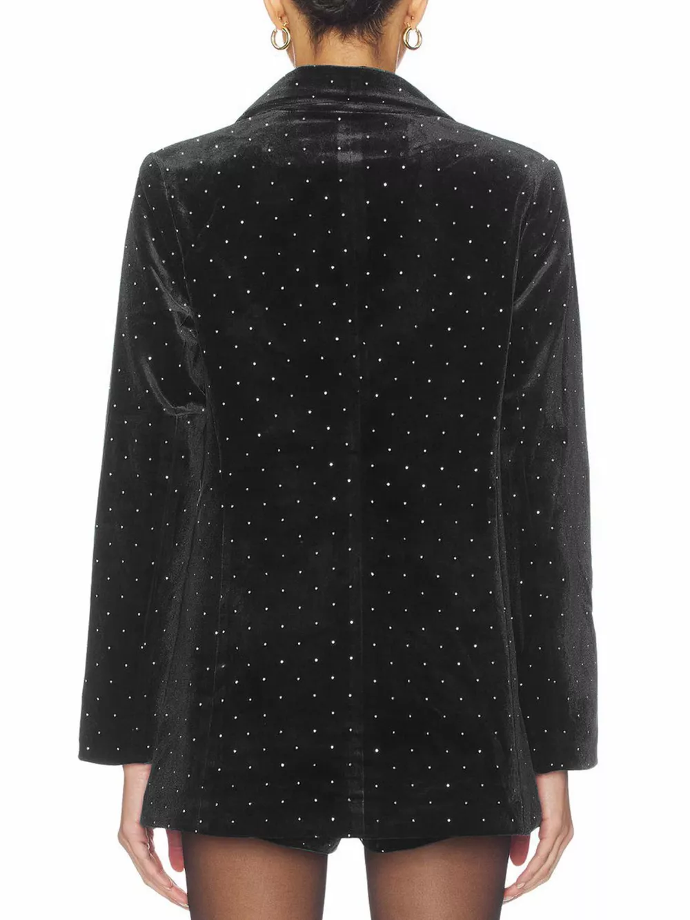 Rhinestone Embellished Single-Breasted Blazer, image 2