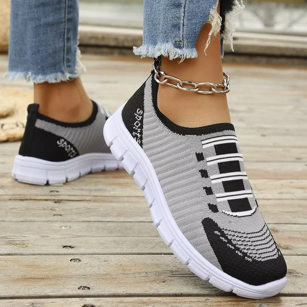 Mesh Round Toe Sneakers, image 4