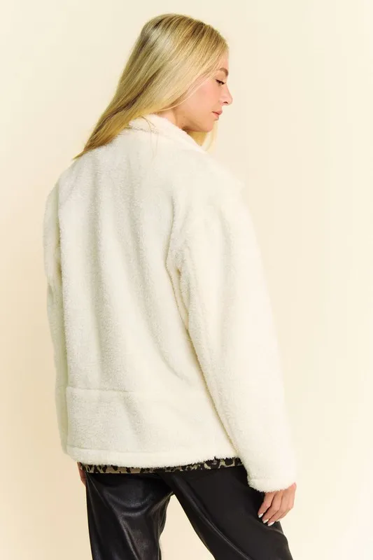 Faux Fur Zip Up Jacket, image 3