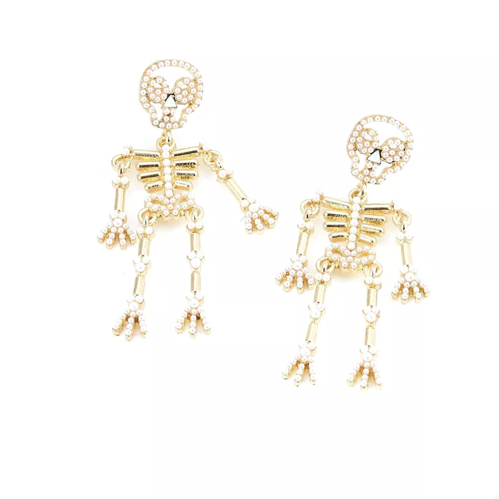 Halloween Skeleton Statement Earrings, image 3