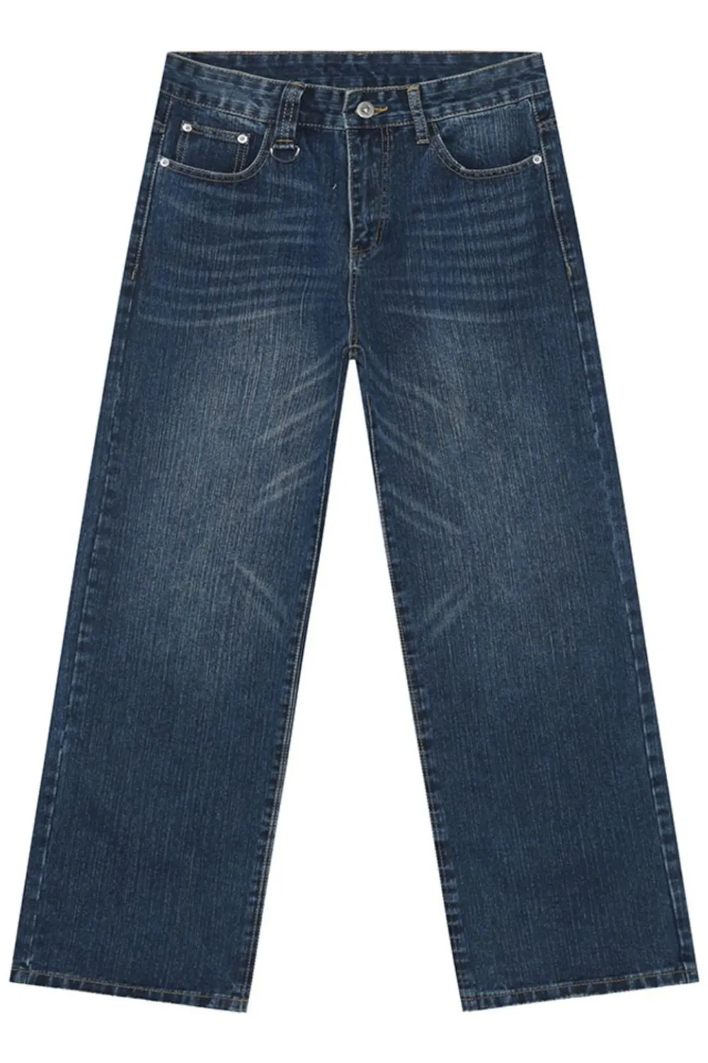 Wide Straight Jeans with Pockets, image 6