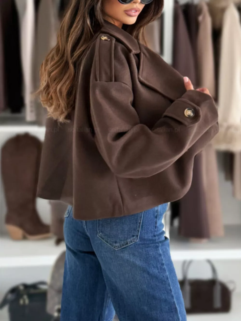 Double-Breasted Cropped Outerwear, image 11