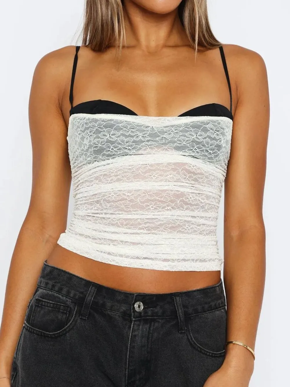 Lace Sweetheart Neck Cami, image 14