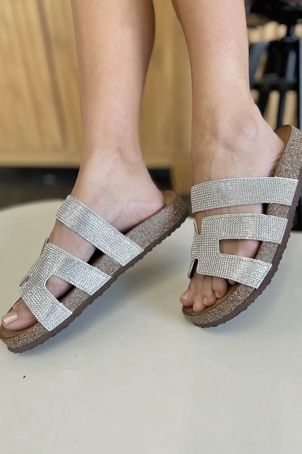 Rhinestone Open Toe Sandals, image 5