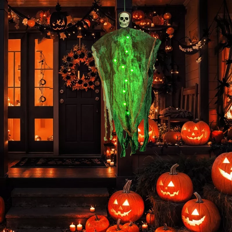 Halloween Lighted Hanging Skeleton Ghost 4 Piece Set, image 8