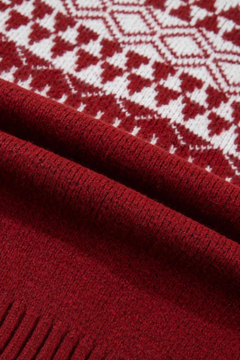 Geometric Print Button Front Long Sleeve Knitwear Cardigan, image 15