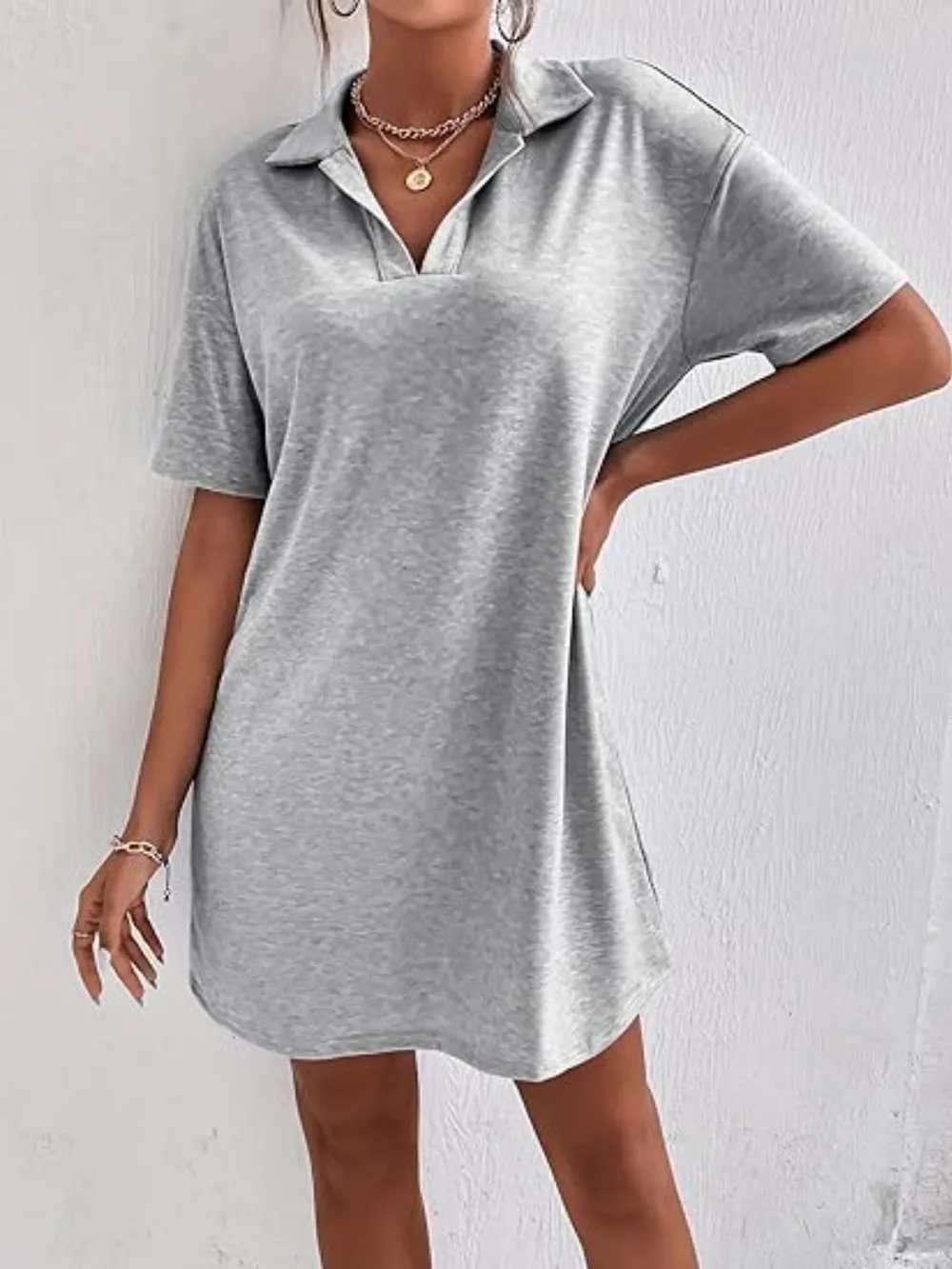 Johnny Collar Short Sleeve Polo Dress, image 9