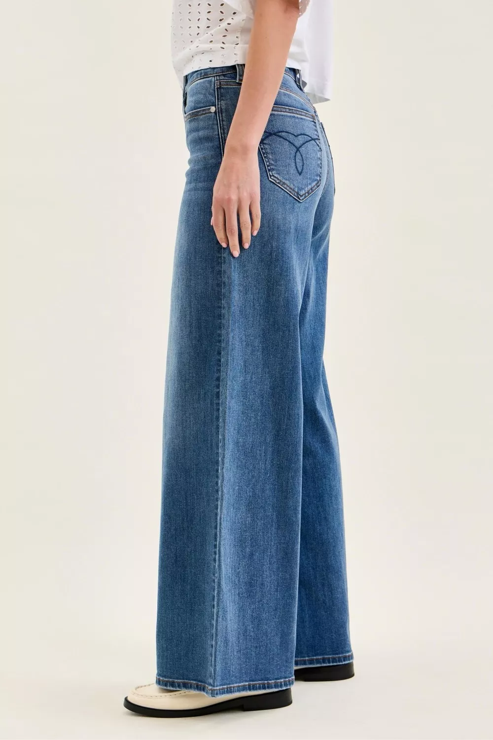 High Waist Palazzo Jeans, image 3