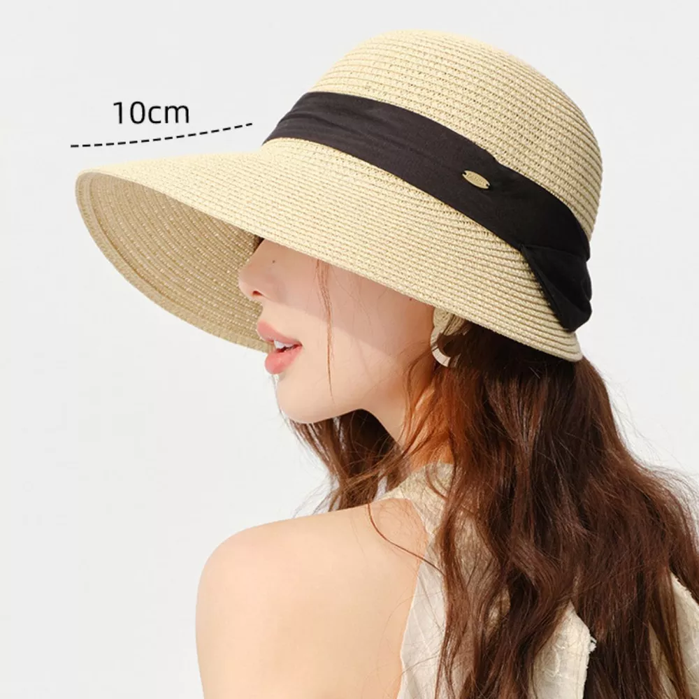 Wide Brim Straw Sun Hat, image 6