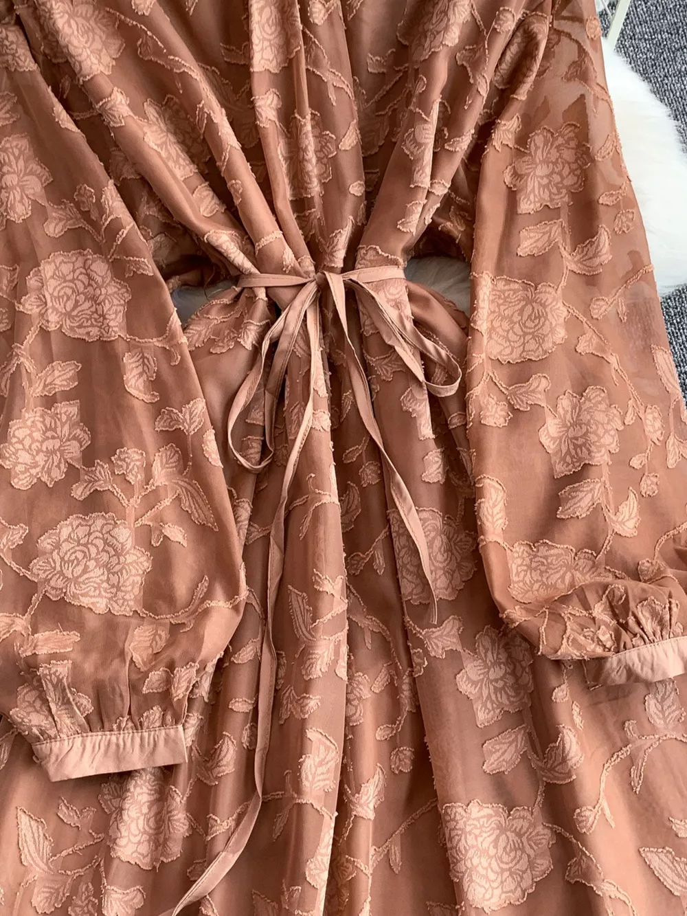 Tie Waist Long Sleeve Dress, image 18