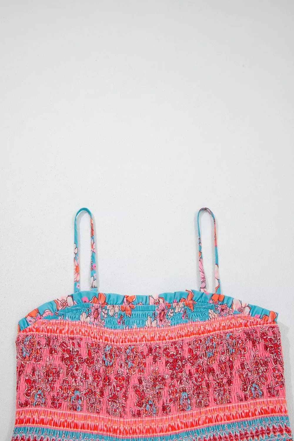 Bohemian Ethnic Print Spaghetti Straps Vacation Maxi Dress, image 5