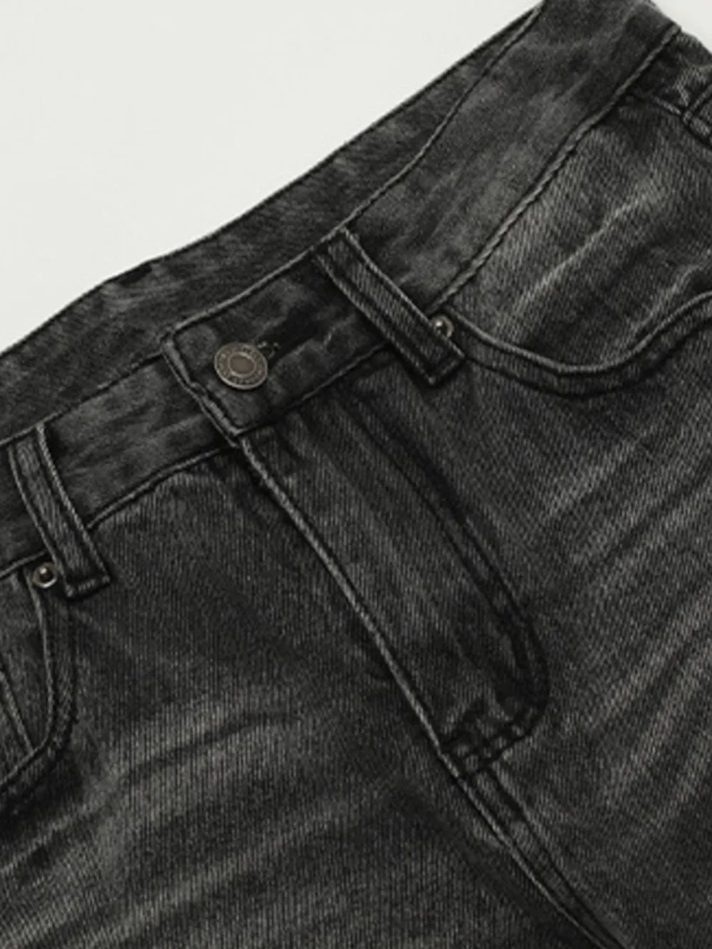 Men's Vintage Washed Straight Leg Jeans, image 6