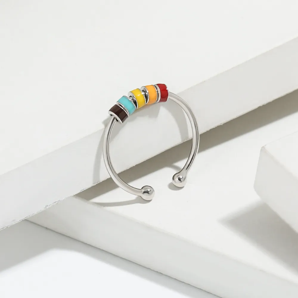 925 Sterling Silver Oil Drip Ring, image 6